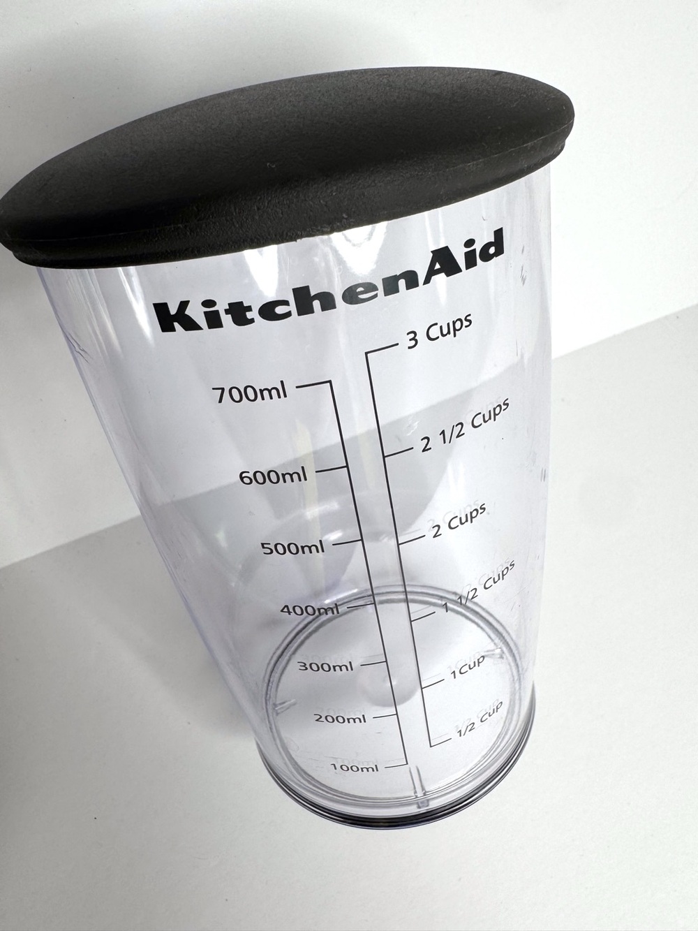 KitchenAid 3 Cup 700ml BPA-free Blending Jar Cup with Lid Accessory Hand Blender